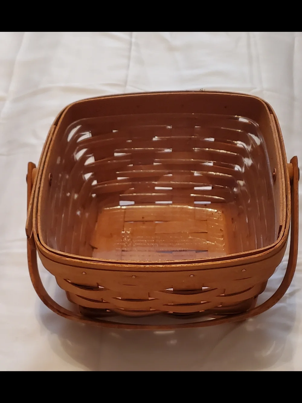1999 Longaberger Handwoven Basket in Warm Brown